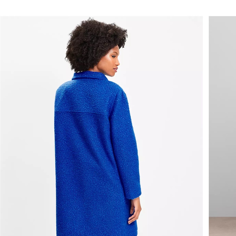 LOFT Royal Blue Teddy Jacket - Picture 14 of 15